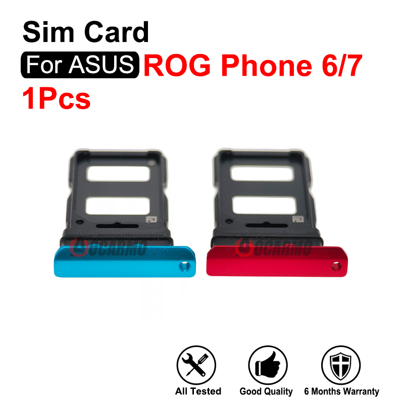 Gaming Console Mobile - ถาดใส่ซิมสีน้ำเงินสีแดงสำหรับ ASUS ROG7 ROG Phone 6