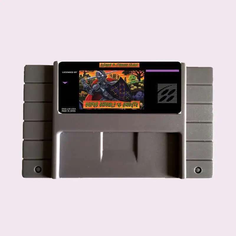 Gaming Console High Quality - ที่มีคุณภาพสูง16บิตซูเปอร์ผีปอบ 'N ผี NTSC บิ๊กสีเทาการ์ดเกมสำหรับสหรัฐอเมริการุ่นเครื่องเล่นเกม