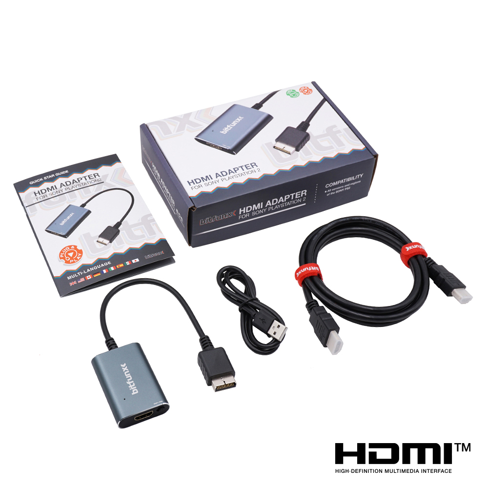 Gaming Console All In One - บิตฟังก์ซ์ RGB/คอมโพเนนต์ ต่อ HDMI ™ อะแดปเตอร์วิดีโอและเสียงพร้อมสาย