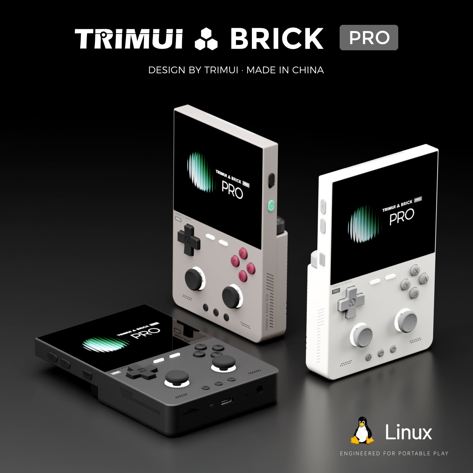 Gaming Console Under 5000 - เครื่องเล่นเกมพกพา TRIMUI BRICK PRO ระบบโอเพ่นซอร์ส Linux
