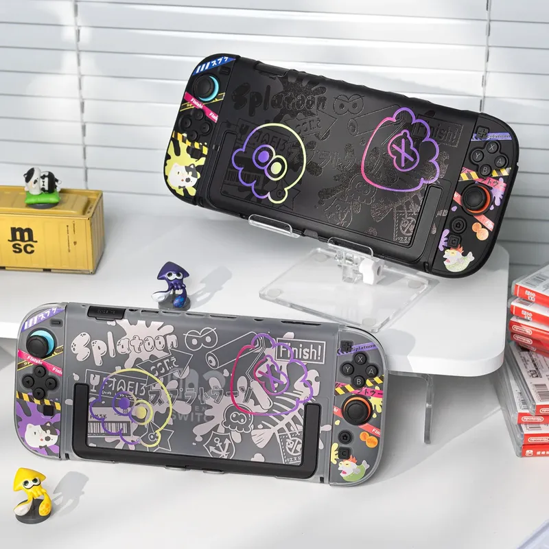 Nintendo Console Switch 2 - เคสป้องกันอะนิเมะสวิตช์สำหรับนินเทนโดสวิตช์ 2/โอเลด สปลิตคอนโทรลเลอร์เคสแข็ง ฝาครอบแท่นวางจอยคอนอุปกรณ์เสริมคอนโซลเกม
