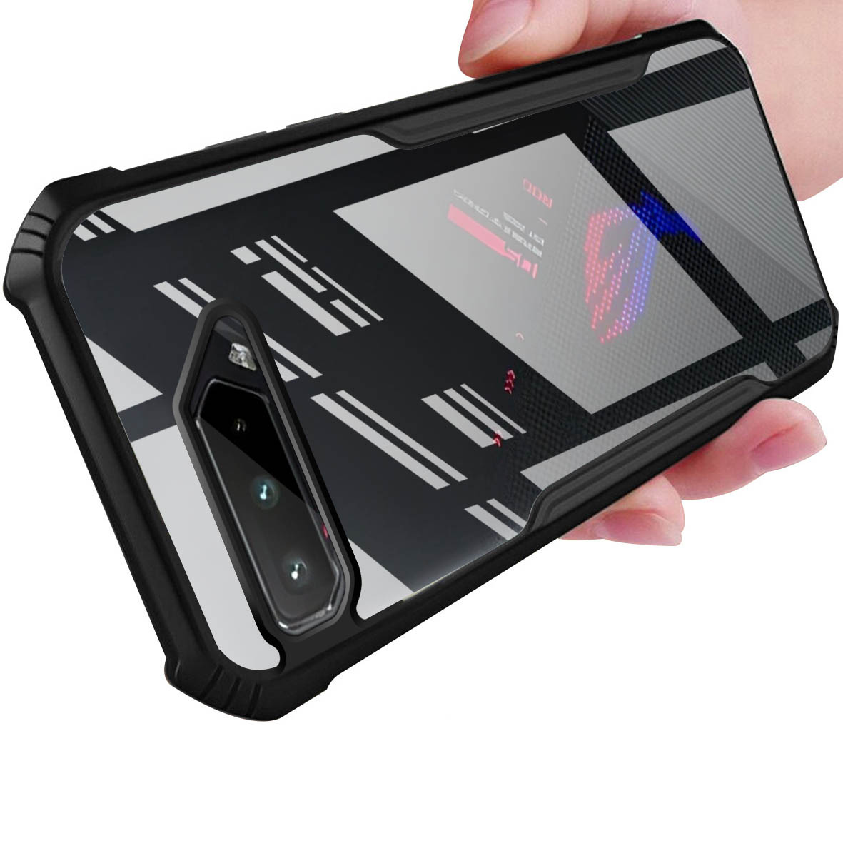 Gaming Console Mobile - สําหรับ ROG โทรศัพท์ 5 สีดํา Anti-DROP