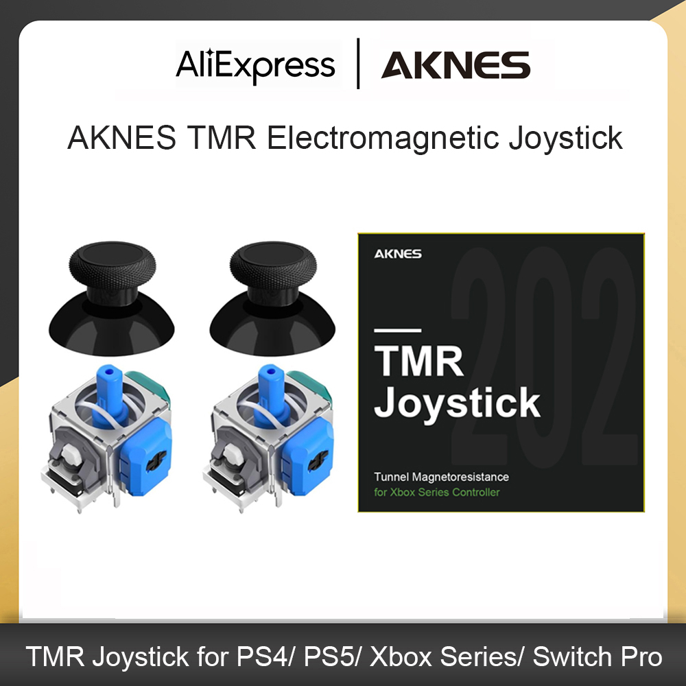Gaming Console Repair - AKNES×HALLPI TMR แม่เหล็กไฟฟ้าไม่มีจอยสติ๊ก Drift สําหรับ PS4