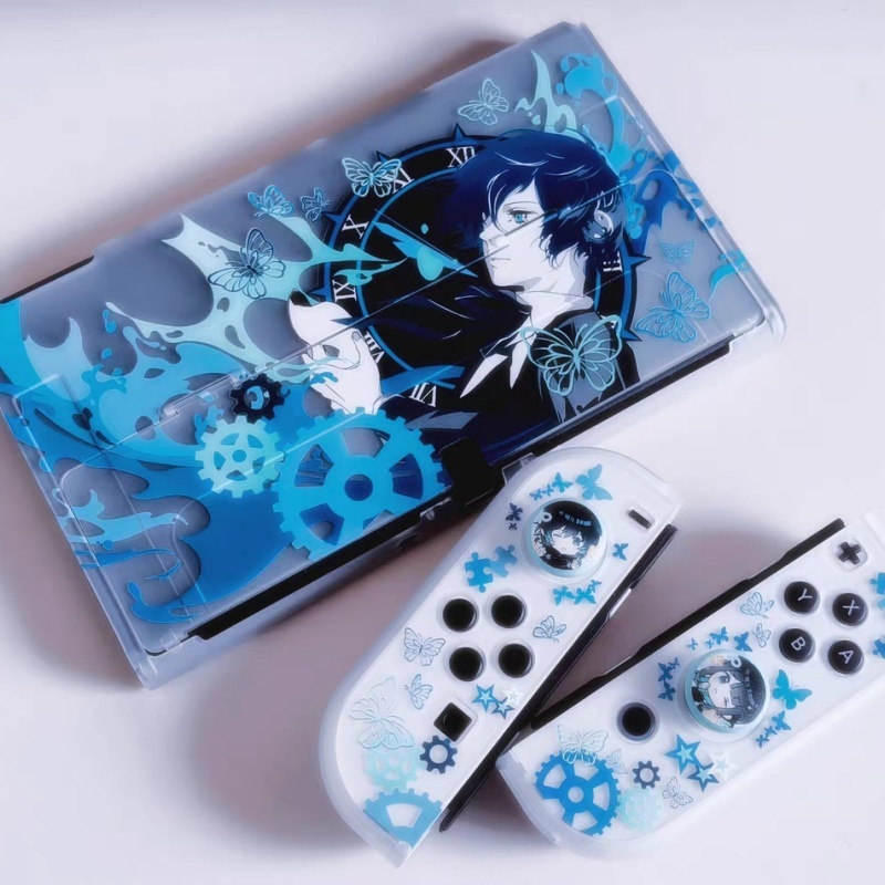 Nintendo Console Switch 2 - เคสใสกึ่งโปร่งแสง Persona 3 Makoto Yuki ลายป้องกันแบบแข็ง