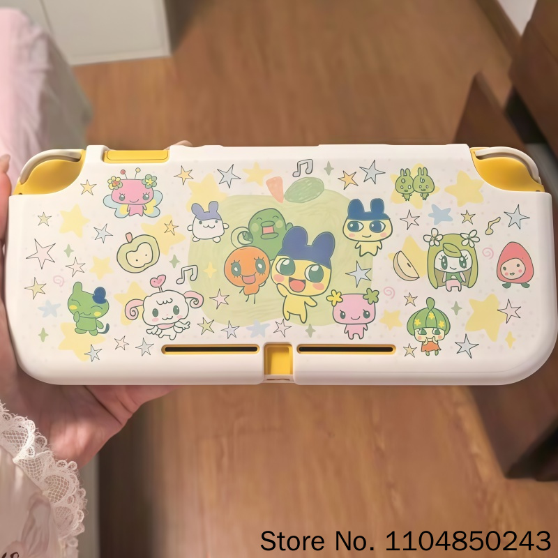 Nintendo Console Switch 2 - เคสแข็งป้องกันแทมาก็อตจิ สวิตช์ดั้งเดิมสีเขียวแอปเปิ้ลการ์ตูนดีไซน์ฮอทฮาร์ทฟอเรสต์สำหรับสวิตช์โอเลด ไลท์เกมคอนโซล