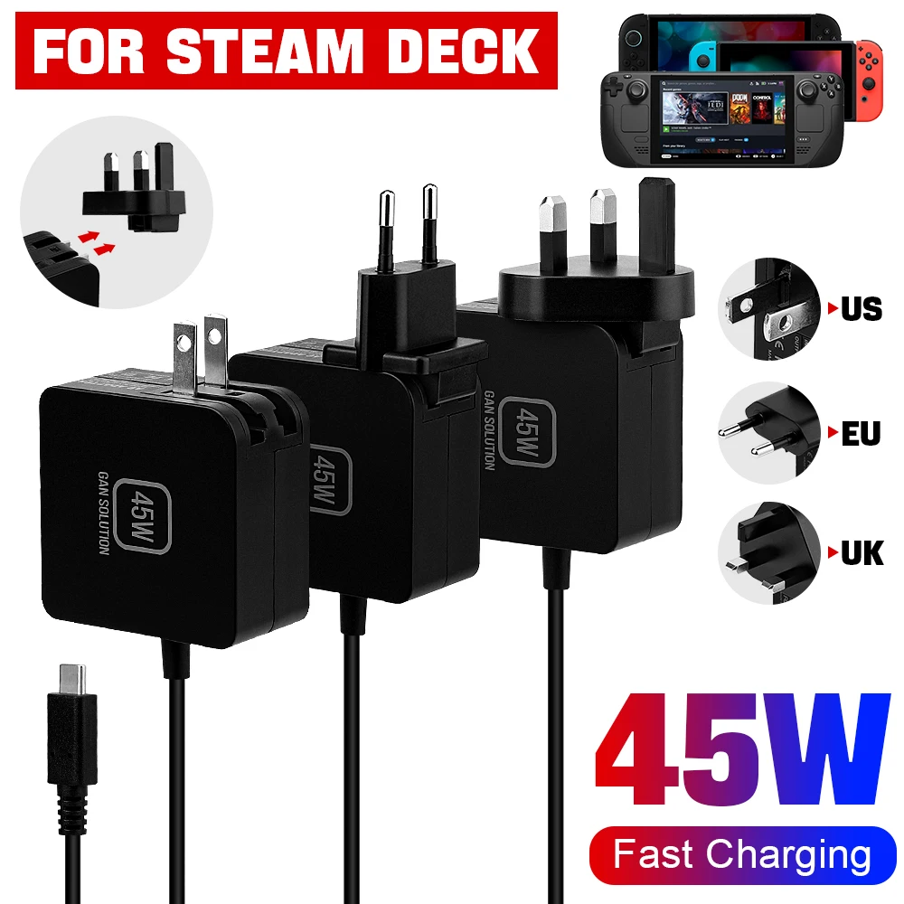 Gaming Console Uk - อะแดปเตอร์ AC 45W รุ่นใหม่ ชาร์จเร็ว พร้อมปลั๊ก