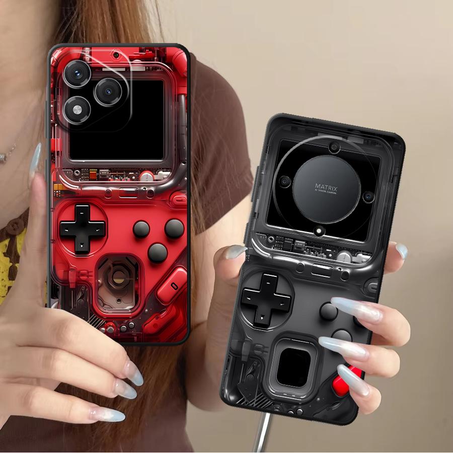 Gaming Console And - เคสโทรศัพท์มือถือลายเกมส์ย้อนยุค สำหรับ Honor X7 70 X5b