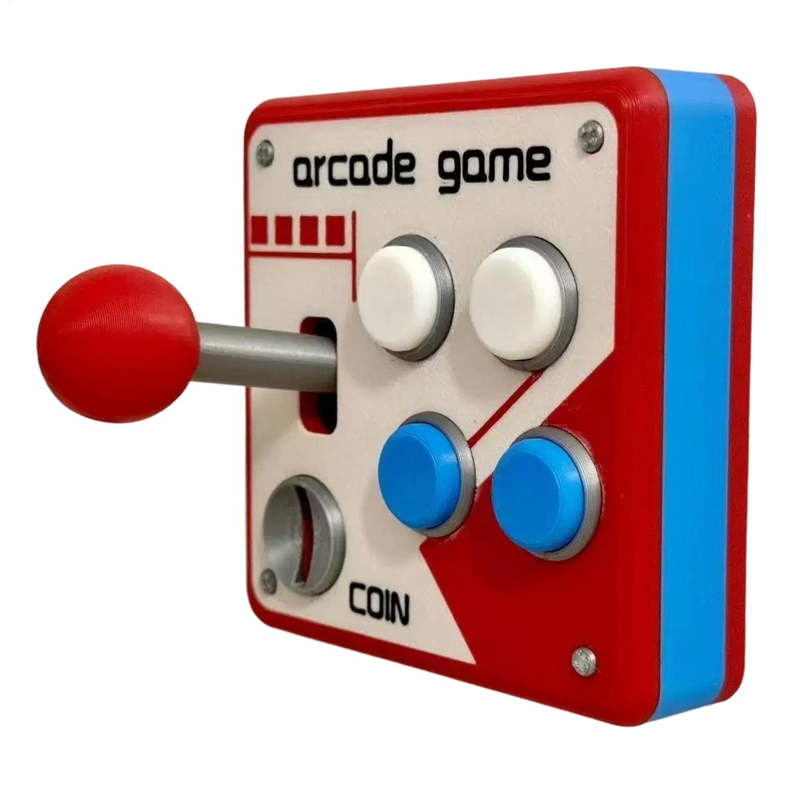 Gaming Console Joystick - ฝาครอบสวิตช์ไฟเกมอาร์เคดสไตล์เรโทรสุดสร้างสรรค์ ตกแต่งห้องเกมเมอร์สไตล์เรโทร แผ่นสวิตช์ติดผนังลายจอยสติ๊ก ตกแต่งบ้าน