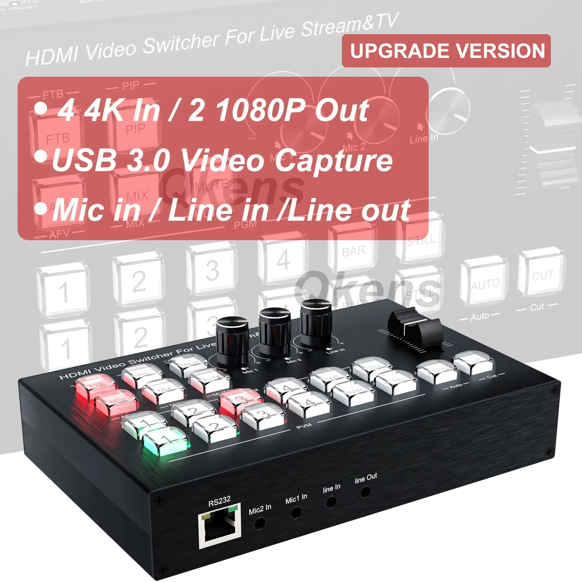 Gaming Console All In One - 4K 4 ช่อง HDMI Video Multi