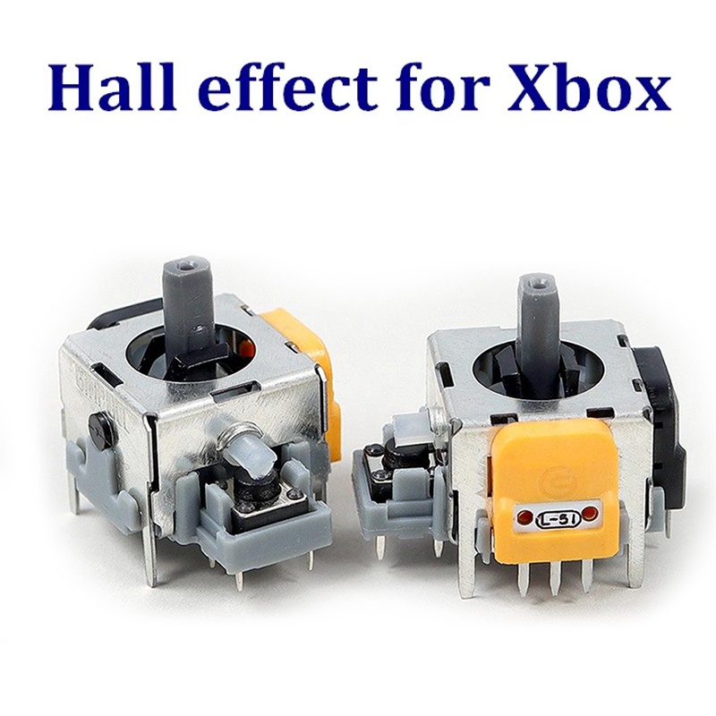 Gaming Console Repair - 1 คู่ อะไหล่เปลี่ยน จอยสติ๊กอนาล็อก 3D พร้อมเซ็นเซอร์ฮอลล์เอฟเฟกต์