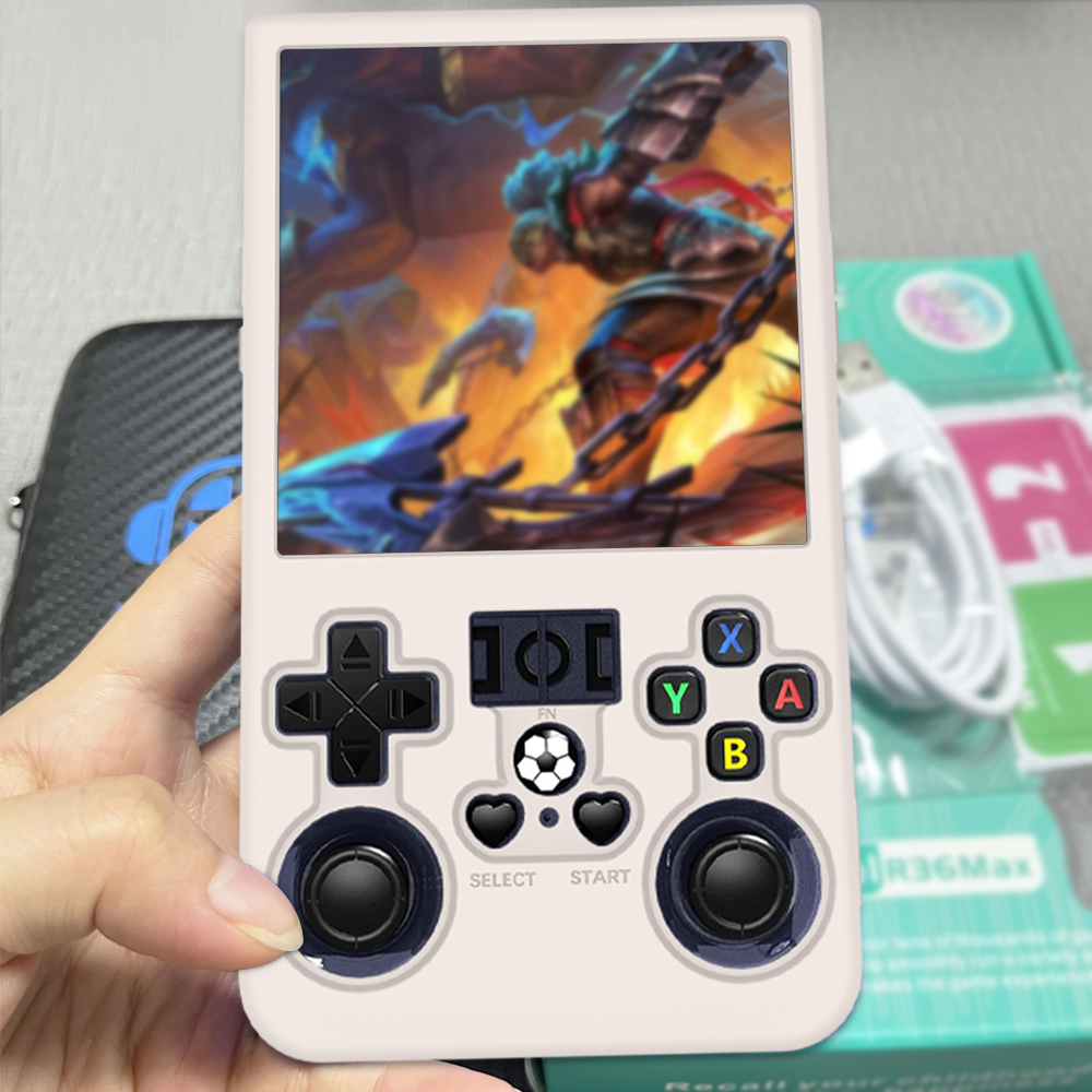 Gaming Console R36 Max - เคสซิลิโคนป้องกันสำหรับคอนโซลเกม R36 MAX ป้องกันการตกกระแทก สีพื้นเรียบง่าย