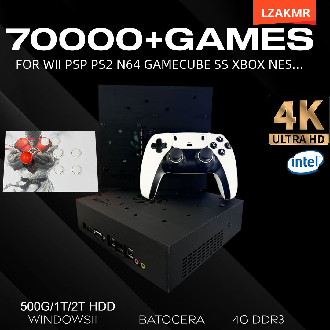 Gaming Console Video Game - เครื่องเล่นเกมย้อนยุค 70000+ เกม 2TB T8 พร้อมเล่นสำหรับ