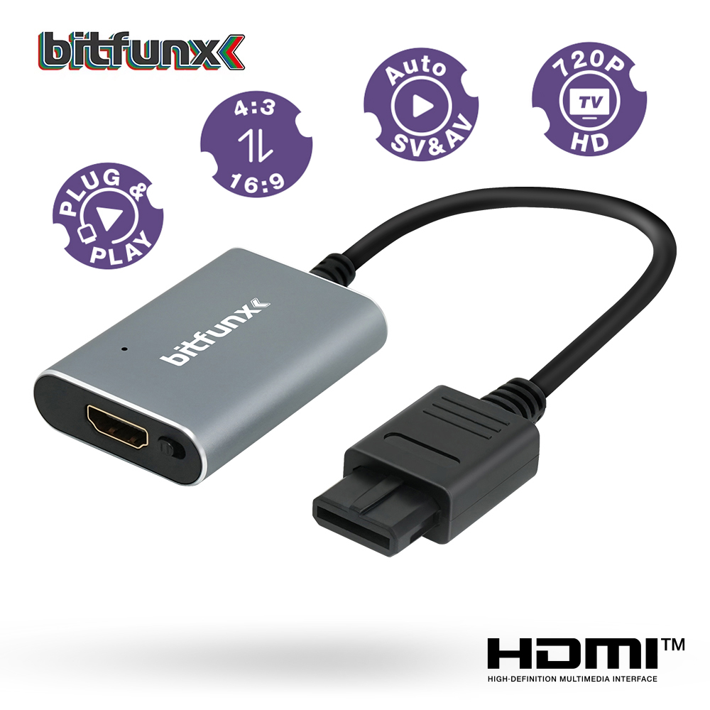 Gaming Console All In One - บิตฟันซ์ 720P HDMI ™ อะแดปเตอร์ S-video