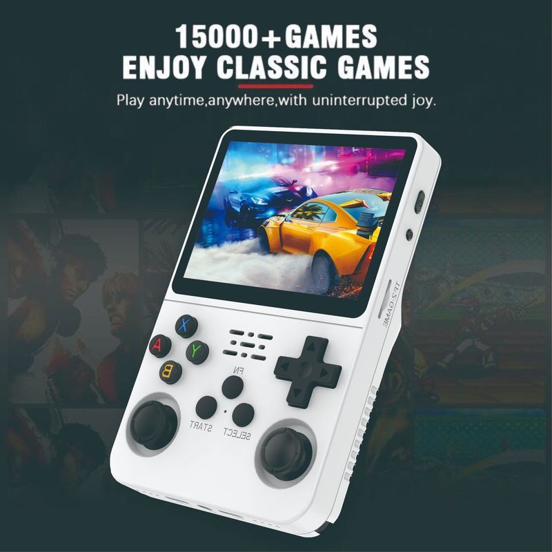 Gaming Console Zone - เครื่องเล่นเกมพกพาแบบเรโทร ระบบแอนดรอยด์ 64GB พร้อมเกมกว่า 1500 เกม