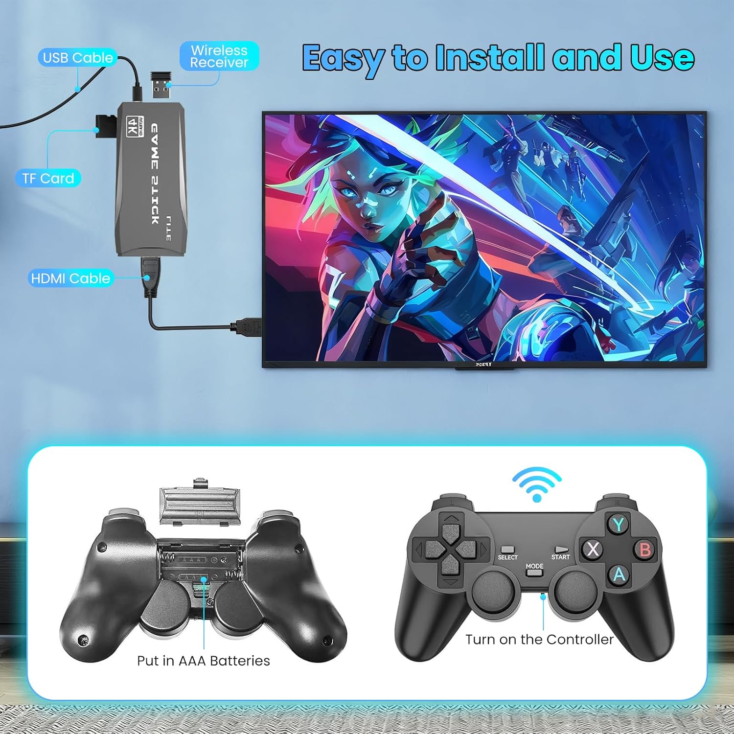 เครื่องเล่นเกมย้อนยุค 4K พร้อม - Gaming Console Video Game บทวิจารณ์และราคา