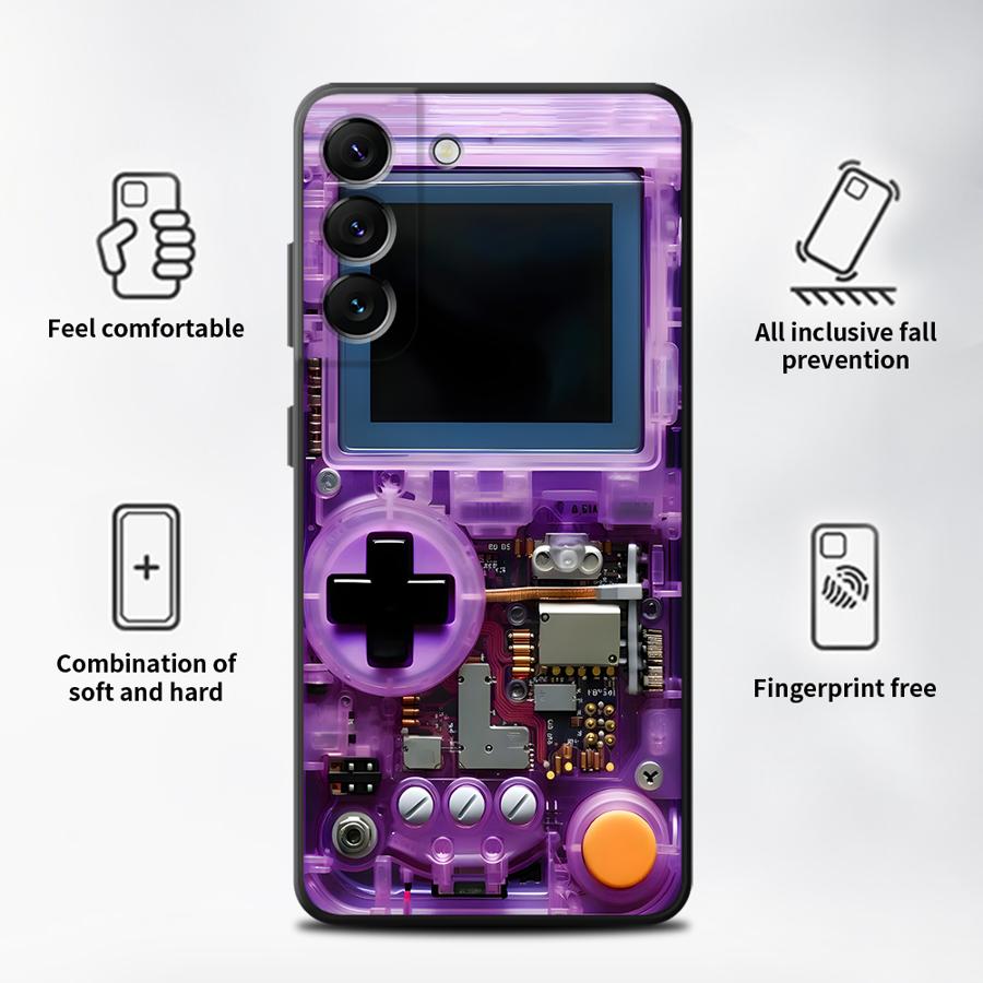 เคสโทรศัพท์มือถือลายเกมส์สีม่ว - Gaming Console And บทวิจารณ์และราคา