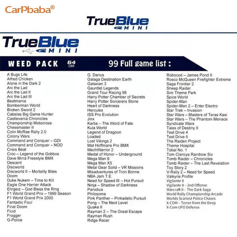 W3 สำหรับ True Blue Mini CRACK - Gaming Console Genesis บทวิจารณ์และราคา