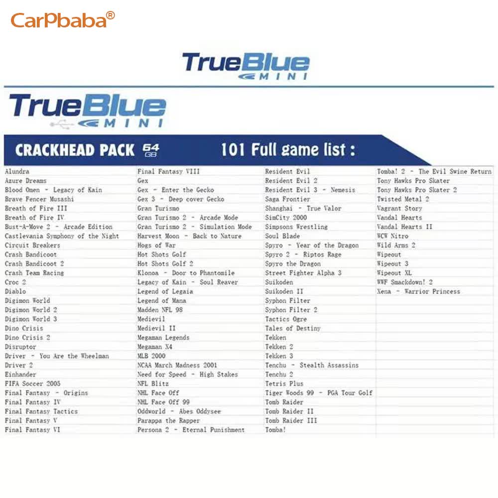 W3 สำหรับ True Blue Mini CRACK - Gaming Console Genesis บทวิจารณ์และราคา