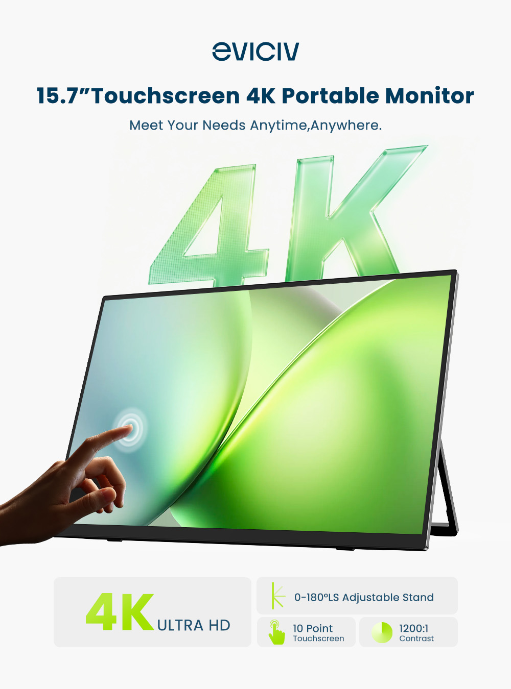 EVICIV จอภาพพกพา 4K หน้าจอสัมผ - Gaming Console Mini บทวิจารณ์และราคา