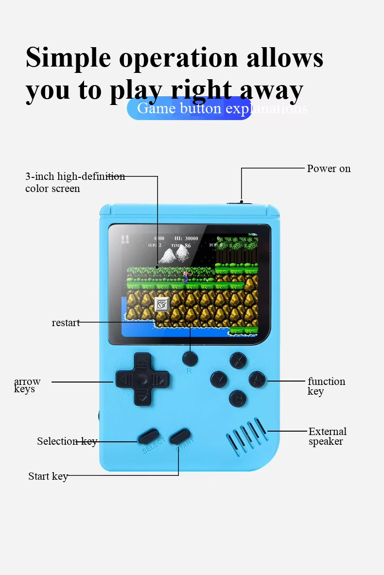 เครื่องเล่นเกมพกพาขนาด 3 นิ้ว  - Gaming Console All In One บทวิจารณ์และราคา