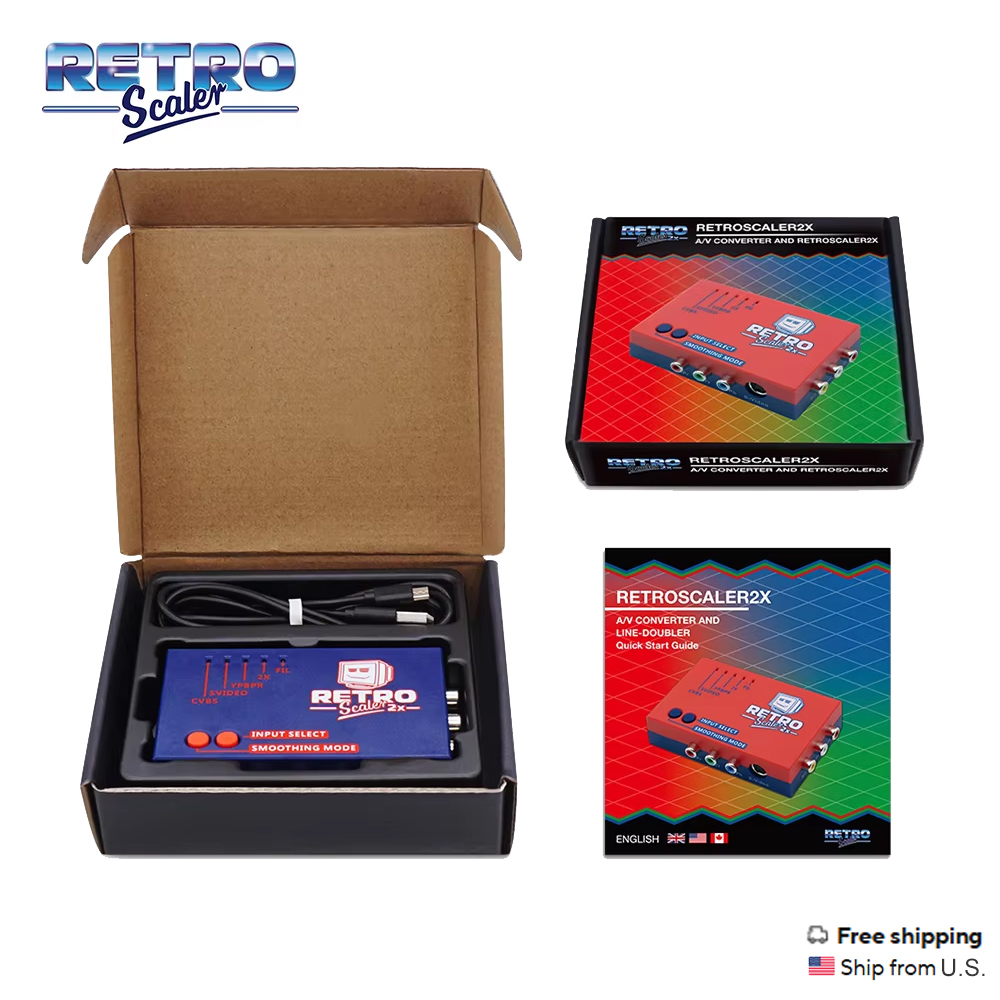 RetroScaler2x คอมโพสิต SV YPBP - Gaming Console All In One บทวิจารณ์และราคา